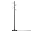 By Rydéns 4100940-4002 Stehleuchte Punto 160cm mattschwarz weiß G9