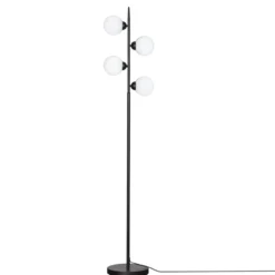 By Rydéns 4100940-4002 Stehleuchte Punto 160cm mattschwarz weiß G9