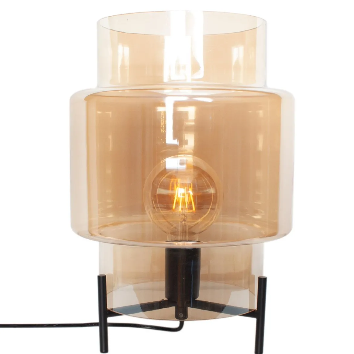 By Rydéns 4002340-5503 Tischeuchte Ebbot 1-flammig amber E27 37cm