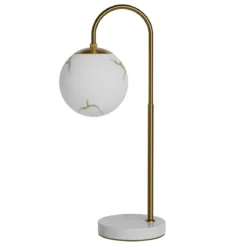 By Rydéns 4024620-5000 Tischleuchte Bellagio Messing Weiß H60cm
