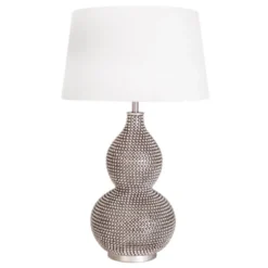 By Rydéns 4001840-6508 Tischleuchte Lofty H 56 cm Satin Schirm weiss