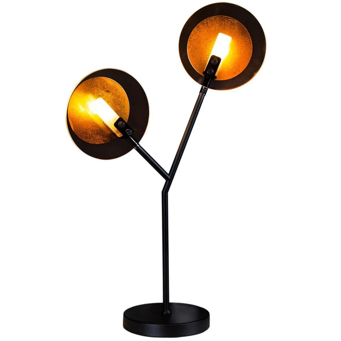 By Rydéns 4002610-4002 Tischleuchte Turno schwarz Metall Glas 59cm