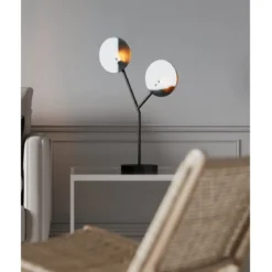 By Rydéns 4002610-4002 Tischleuchte Turno schwarz Metall Glas 59cm