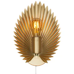 By Rydéns 4300470-6503 Wandleuchte Aruba gold E27 1-flammig