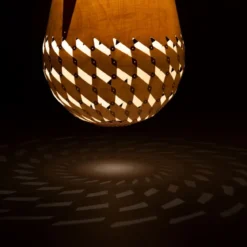 David Trubridge Basket of Light - Crystal Pendelleuchte natural