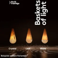 David Trubridge Basket of Light - Leaf Pendelleuchte natural