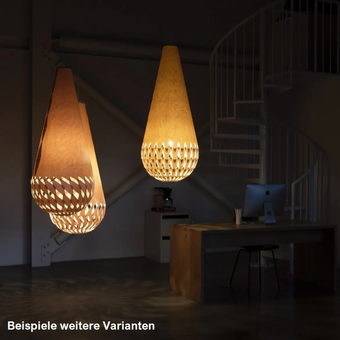 David Trubridge Basket of Light - Wave Pendelleuchte natural