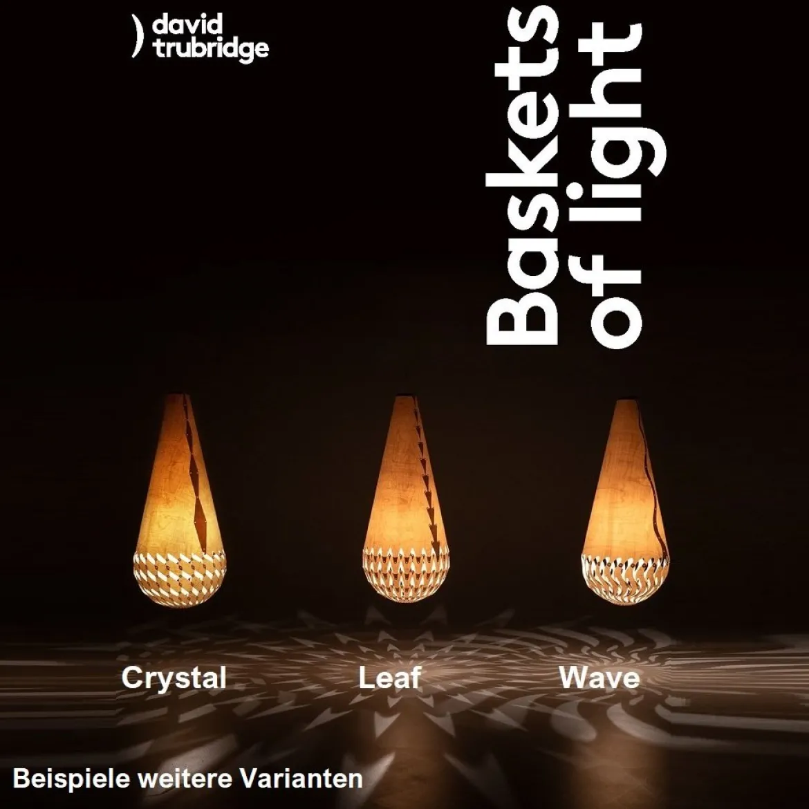 David Trubridge Basket of Light - Wave Pendelleuchte natural
