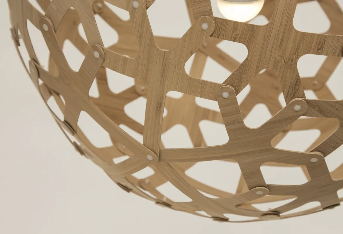 David Trubridge Coral Pendelleuchte Ø 100cm bambus