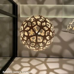 David Trubridge Coral Pendelleuchte Ø 100cm Innen schwarz