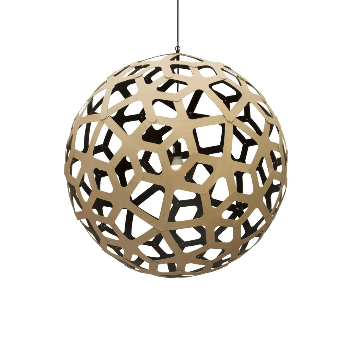 David Trubridge Coral Pendelleuchte Ø 100cm Innen schwarz