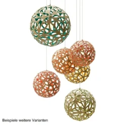 David Trubridge Coral Pendelleuchte Ø 100cm limette