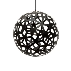 David Trubridge Coral Pendelleuchte Ø 100cm schwarz 2 Seiten