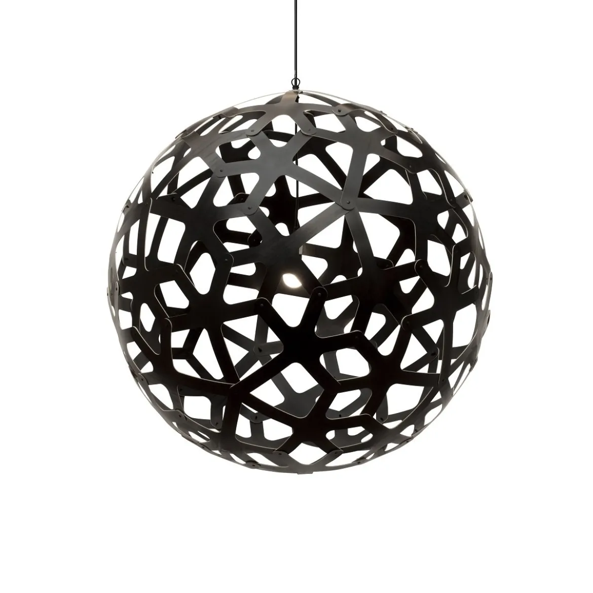 David Trubridge Coral Pendelleuchte Ø 100cm schwarz 2 Seiten