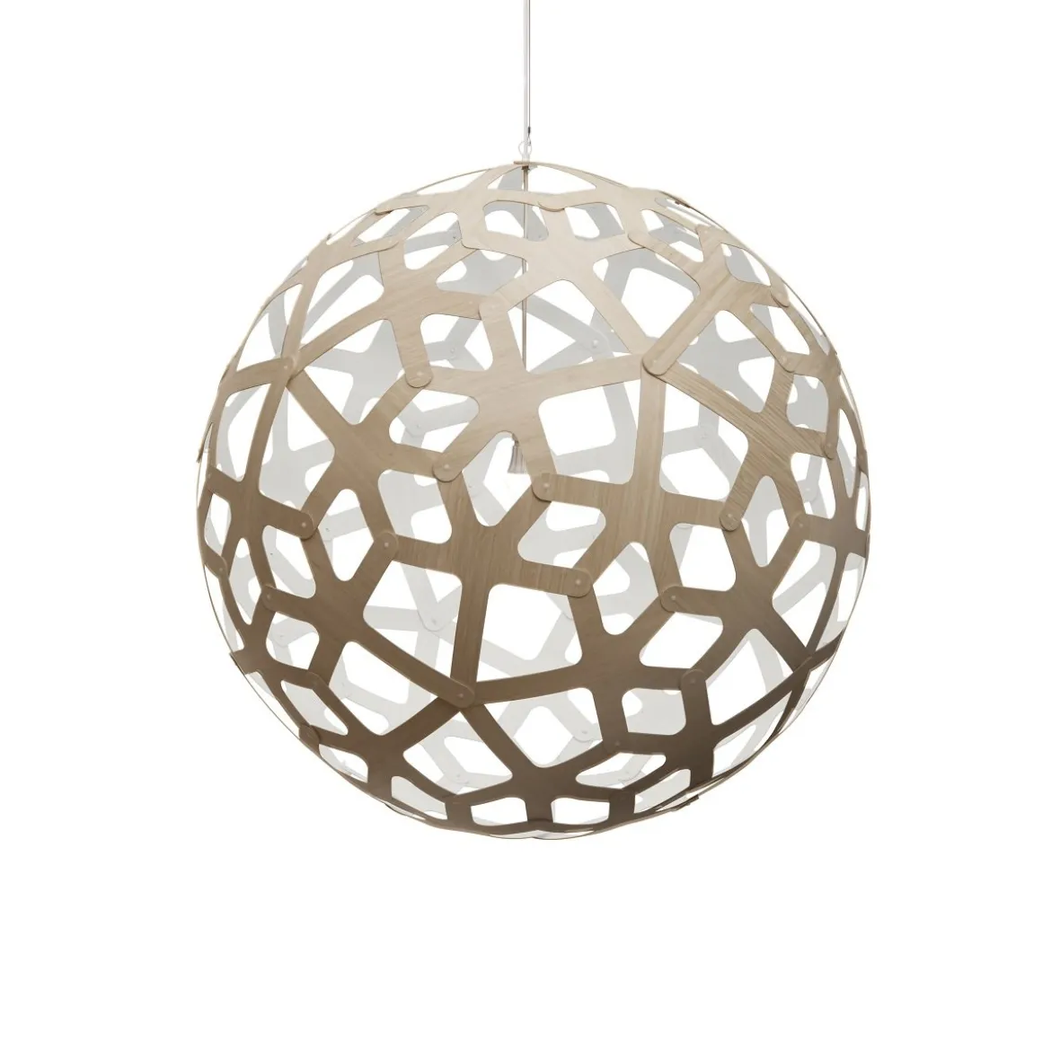 David Trubridge Coral Pendelleuchte Ø 100cm weiß 1 Seite