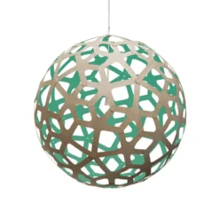 David Trubridge Coral Pendelleuchte Ø 120cm aqua