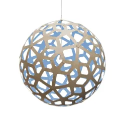 David Trubridge Coral Pendelleuchte Ø 120cm blau