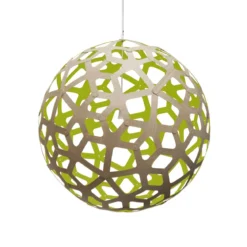 David Trubridge Coral Pendelleuchte Ø 120cm limette