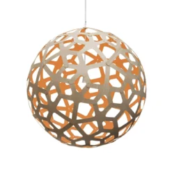 David Trubridge Coral Pendelleuchte Ø 120cm orange