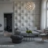 David Trubridge Coral Pendelleuchte Ø 120cm weiß 1 Seite