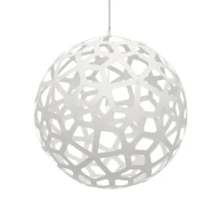 David Trubridge Coral Pendelleuchte Ø 120cm weiß 2 Seiten