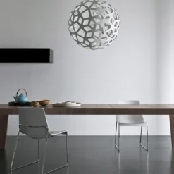 David Trubridge Coral Pendelleuchte Ø 120cm weiß 2 Seiten