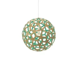 David Trubridge Coral Pendelleuchte Ø 40cm aqua