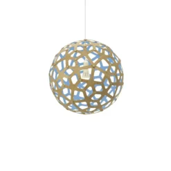 David Trubridge Coral Pendelleuchte Ø 40cm blau