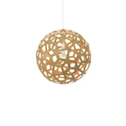 David Trubridge Coral Pendelleuchte Ø 40cm orange