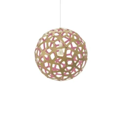 David Trubridge Coral Pendelleuchte Ø 40cm pink