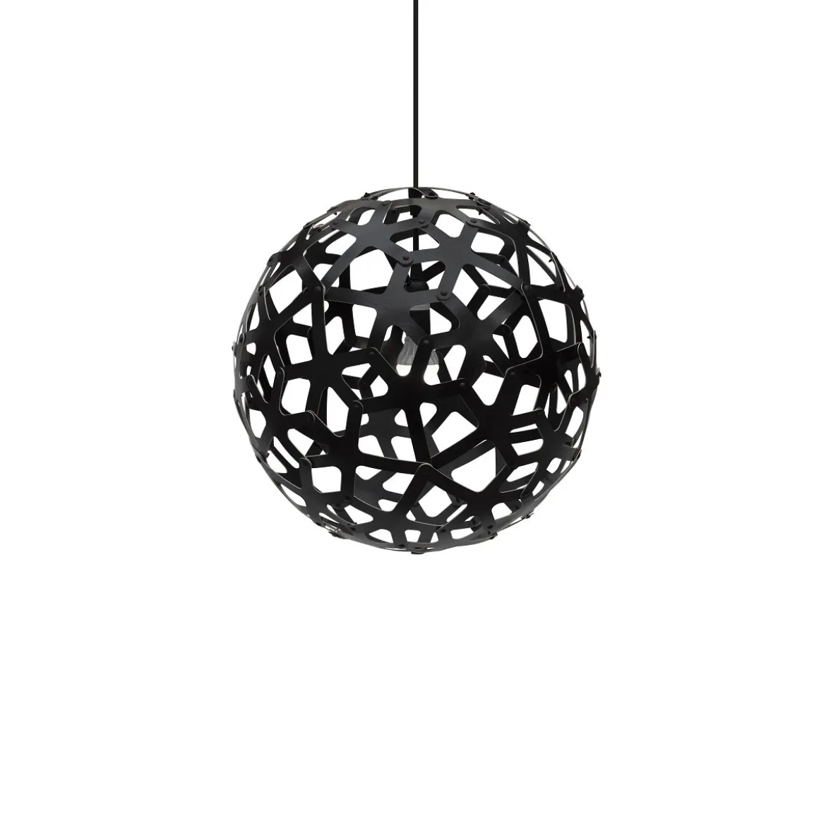 David Trubridge Coral Pendelleuchte Ø 40cm schwarz 2 Seiten