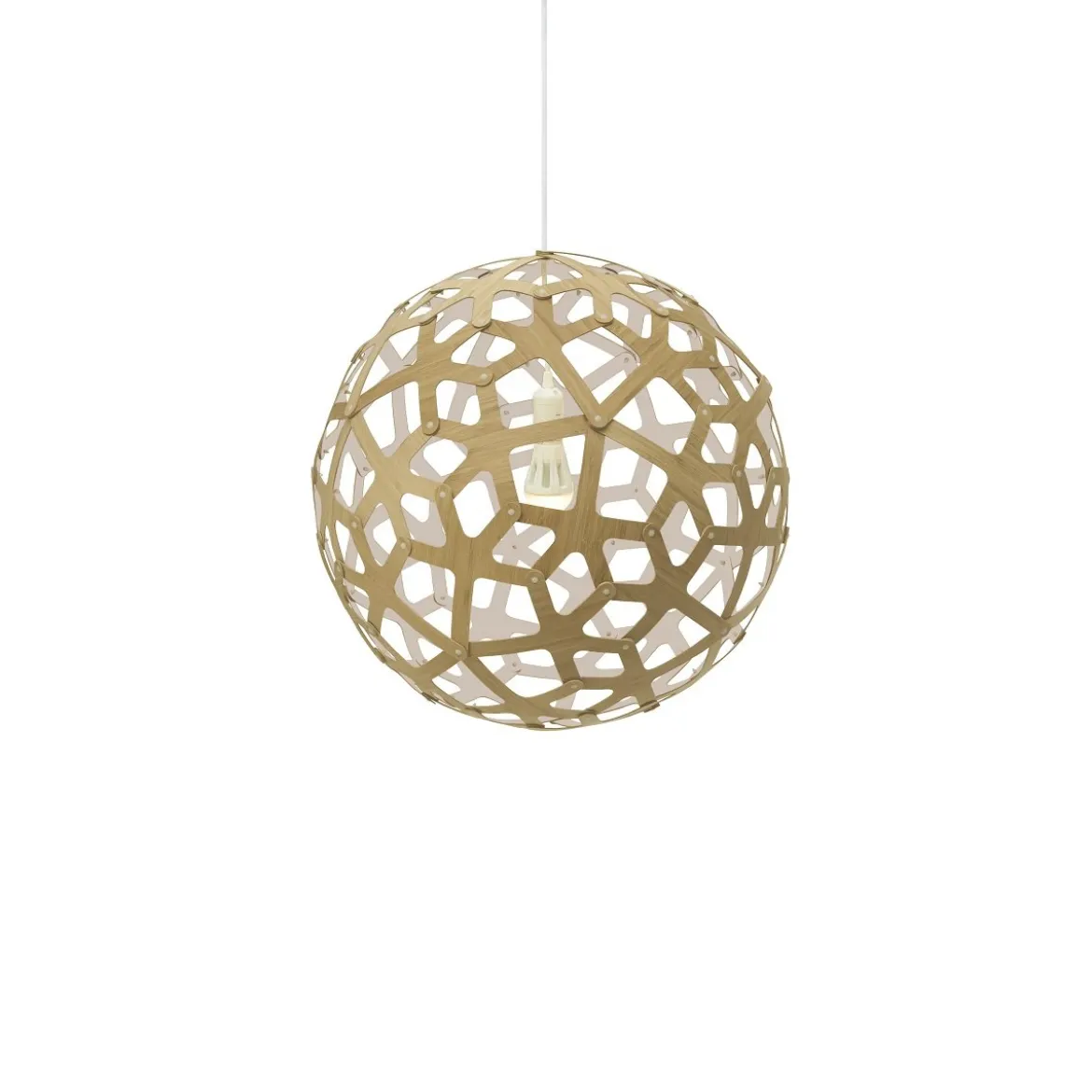 David Trubridge Coral Pendelleuchte Ø 40cm weiß 1 Seite