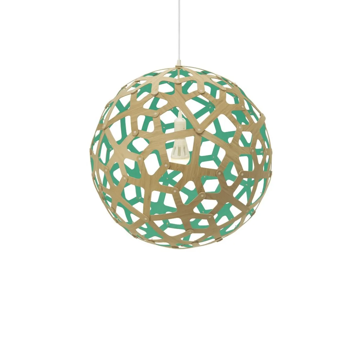 David Trubridge Coral Pendelleuchte Ø 60cm aqua