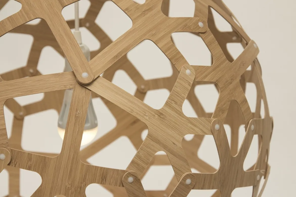 David Trubridge Coral Pendelleuchte Ø 60cm bambus