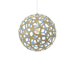 David Trubridge Coral Pendelleuchte Ø 60cm blau