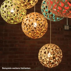 David Trubridge Coral Pendelleuchte Ø 60cm schwarz 2 Seiten