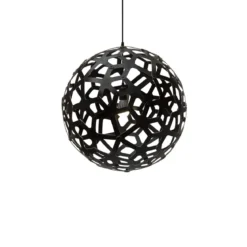David Trubridge Coral Pendelleuchte Ø 60cm schwarz 2 Seiten