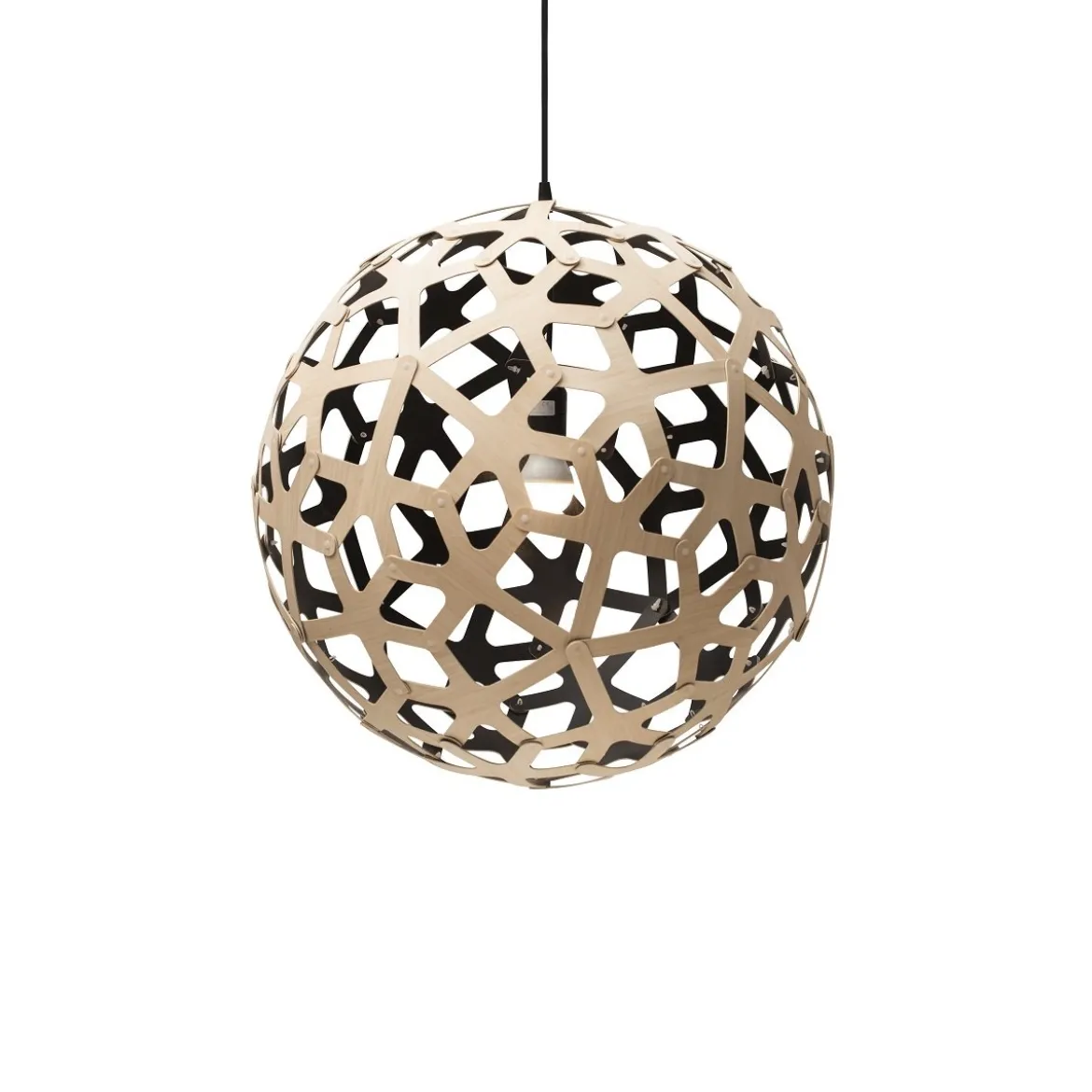 David Trubridge Coral Pendelleuchte Ø 80cm Innen schwarz