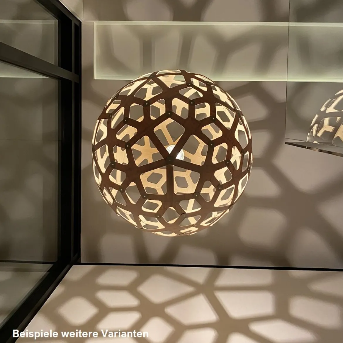 David Trubridge Coral Pendelleuchte Ø 80cm Innen schwarz