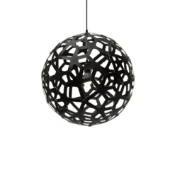 David Trubridge Coral Pendelleuchte Ø 80cm schwarz 2 Seiten