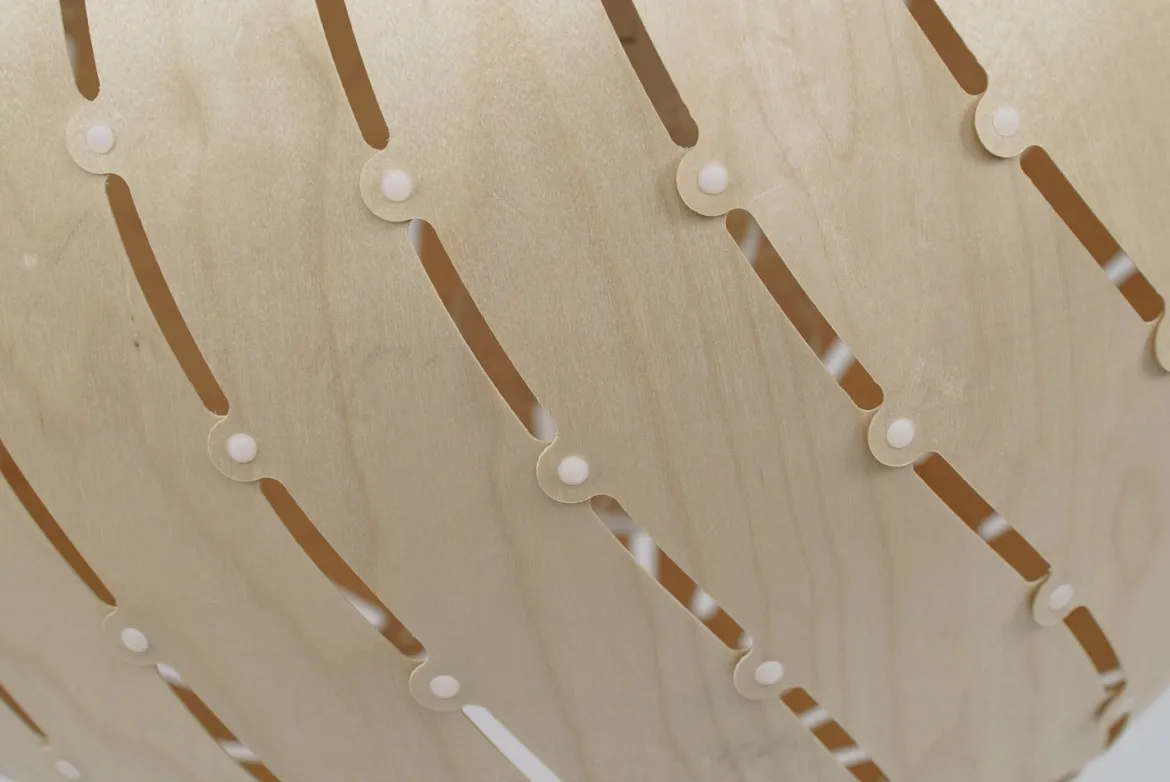 David Trubridge Ebb Bounce Pendelleuchte Ø 45cm natural