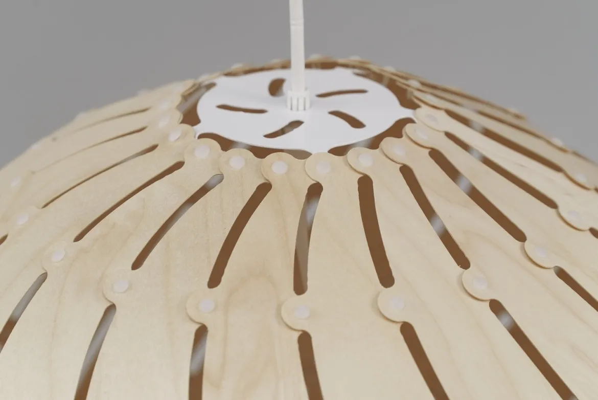 David Trubridge Ebb Bounce Pendelleuchte Ø 45cm natural