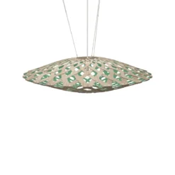 David Trubridge Flax Pendelleuchte Ø 150cm aqua