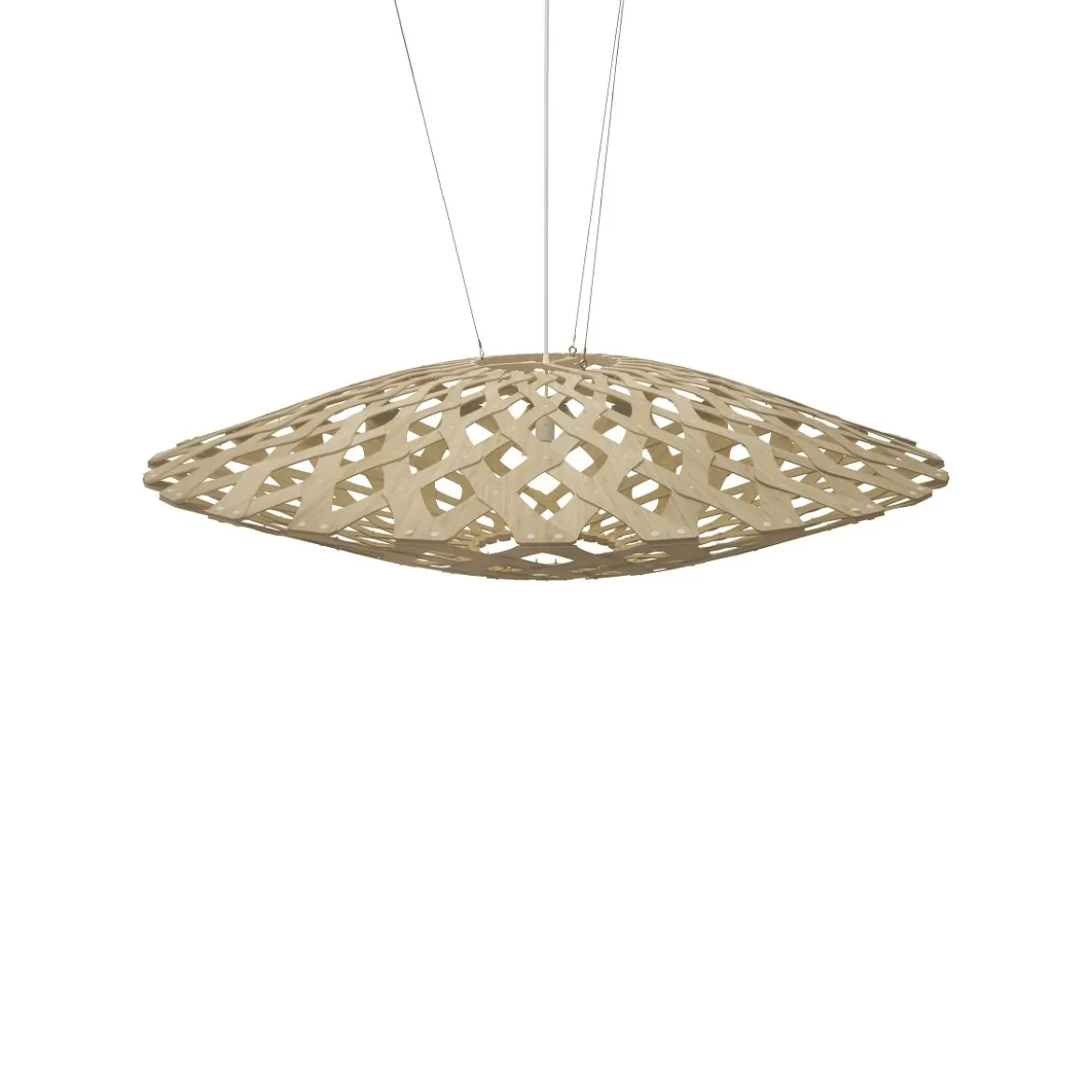 David Trubridge Flax Pendelleuchte Ø 150cm bambus