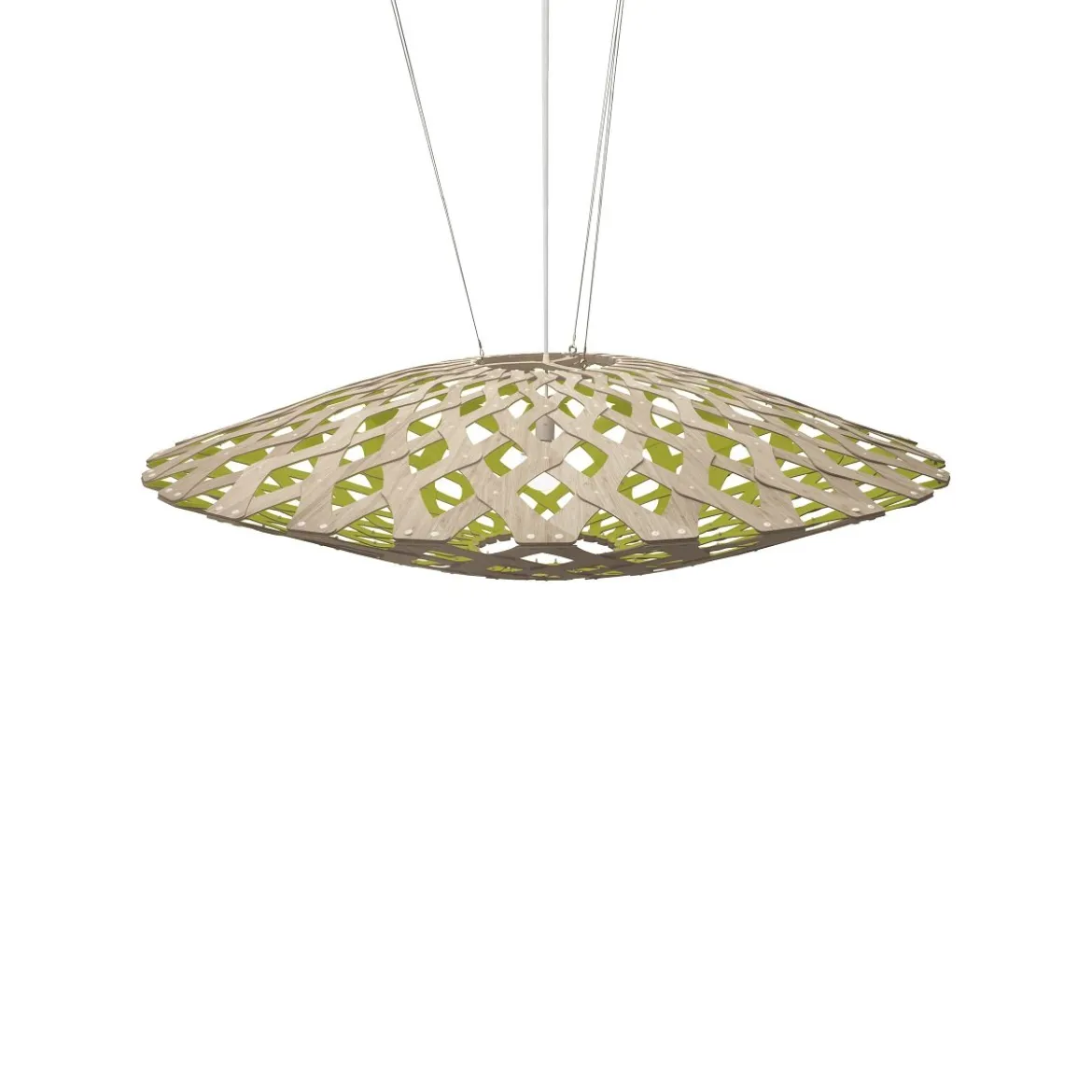 David Trubridge Flax Pendelleuchte Ø 150cm limette