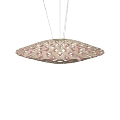 David Trubridge Flax Pendelleuchte Ø 150cm pink