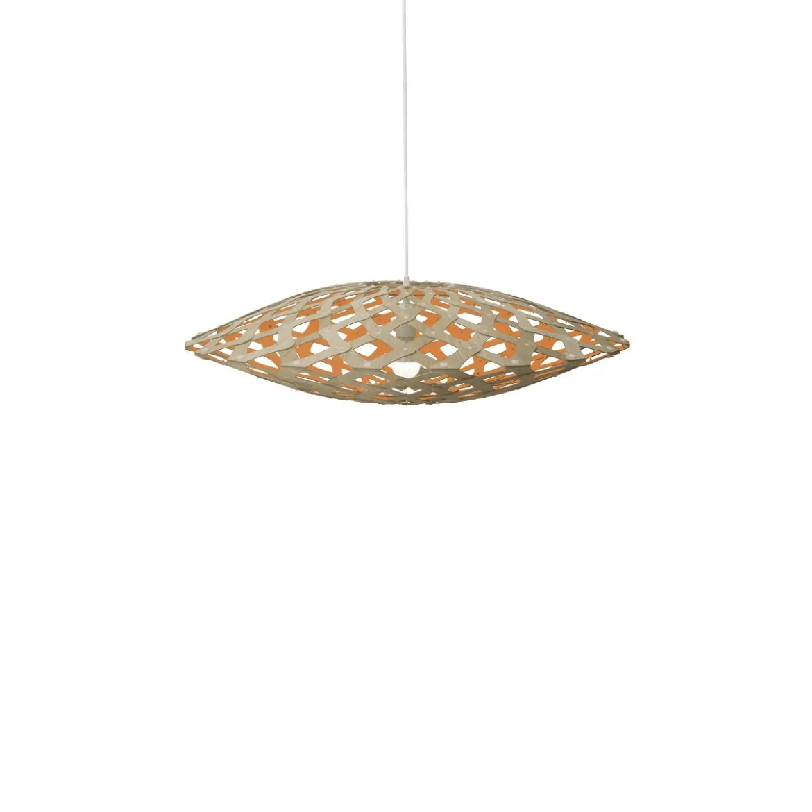 David Trubridge Flax Pendelleuchte Ø 80cm orange