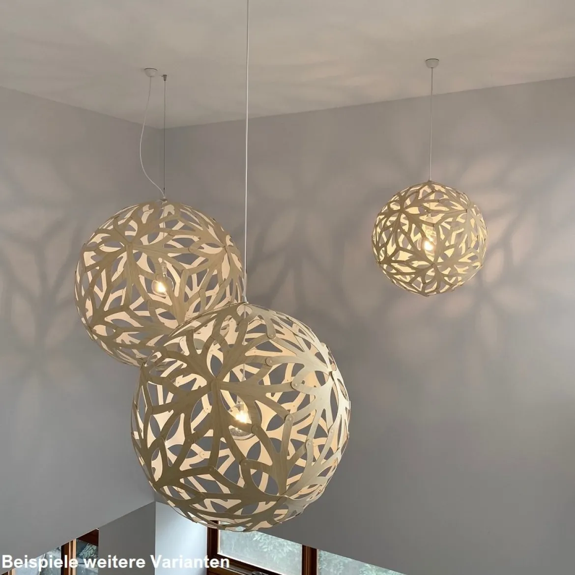 David Trubridge Floral Pendelleuchte Ø 100cm bambus