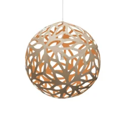 David Trubridge Floral Pendelleuchte Ø 100cm orange