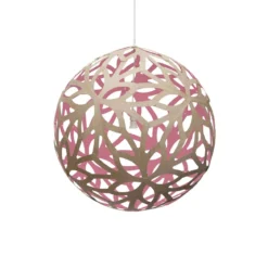 David Trubridge Floral Pendelleuchte Ø 100cm pink